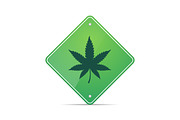 Cannabis Road Sign