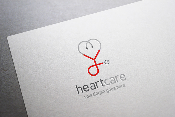 Heart Care Logo in Logo Templates - product preview 3