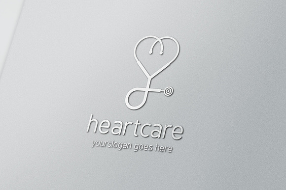Heart Care Logo in Logo Templates - product preview 4