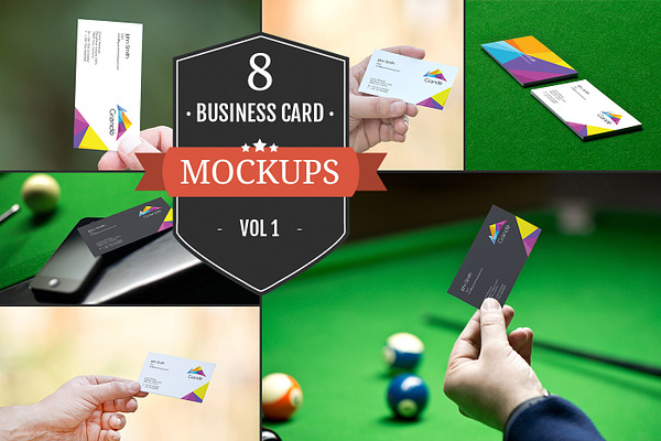 Business Card Mockups Vol. 1