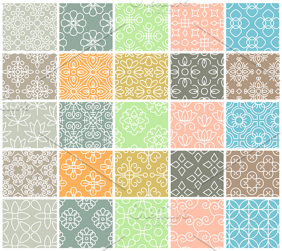 seamless linear vector patterns in Patterns - product preview 2
