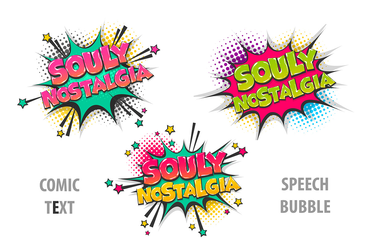 Comic text speech bubble in Illustrations - product preview 8