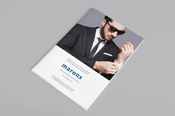 A4 marons magazines in Magazine Templates - product preview 2