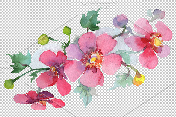 Bouquet The first smile watercolor in Illustrations - product preview 4