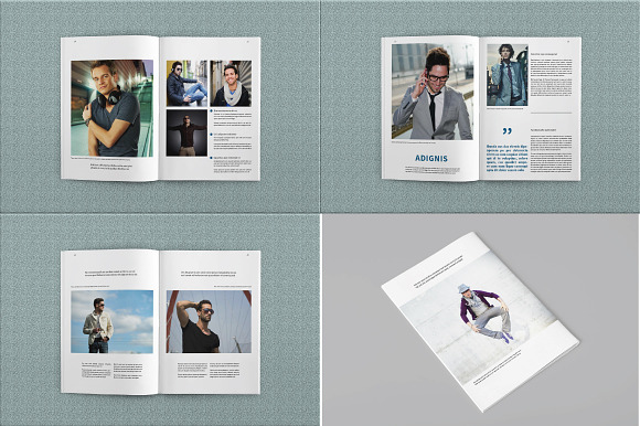 A4 marons magazines in Magazine Templates - product preview 4