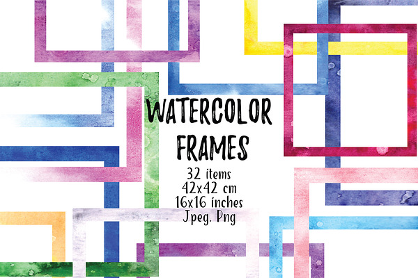 Watercolor Frames