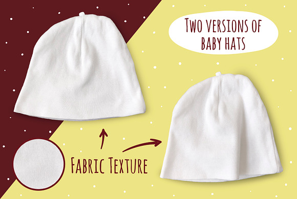 Baby Hats Mockup in Product Mockups - product preview 2