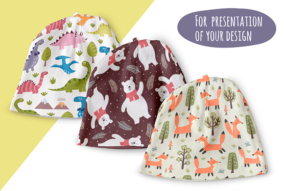 Baby Hats Mockup in Product Mockups - product preview 3