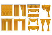 Golden luxury Curtains set