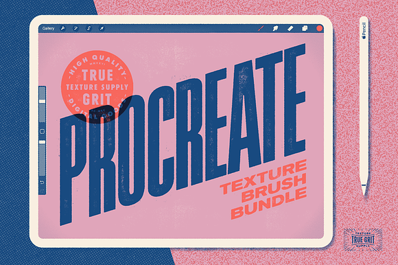 Procreate Texture Brush Bundle in Photoshop Brushes - product preview 6