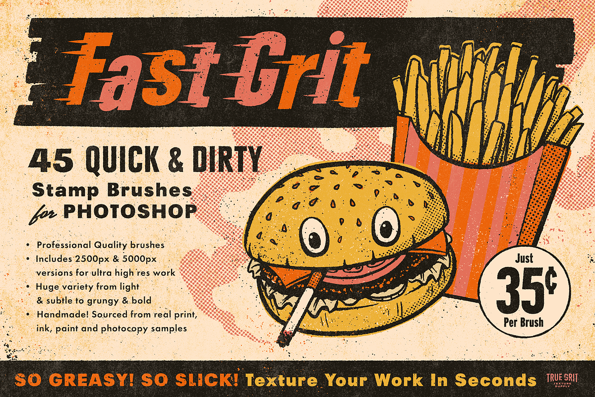 Fast Grit Stamp Brushes in Photoshop Brushes - product preview 8