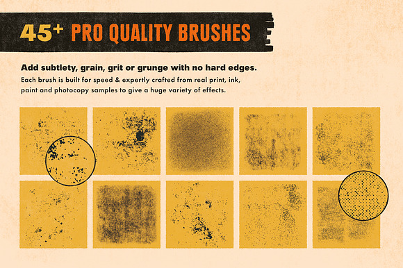 Fast Grit Stamp Brushes in Photoshop Brushes - product preview 1