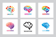 Human Brain Vector Logo - Mind Sign