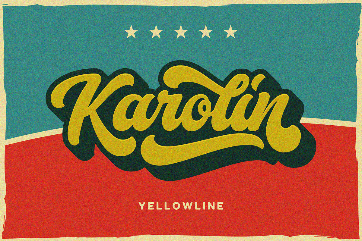 Karolin - Retro Font in Retro Fonts - product preview 8