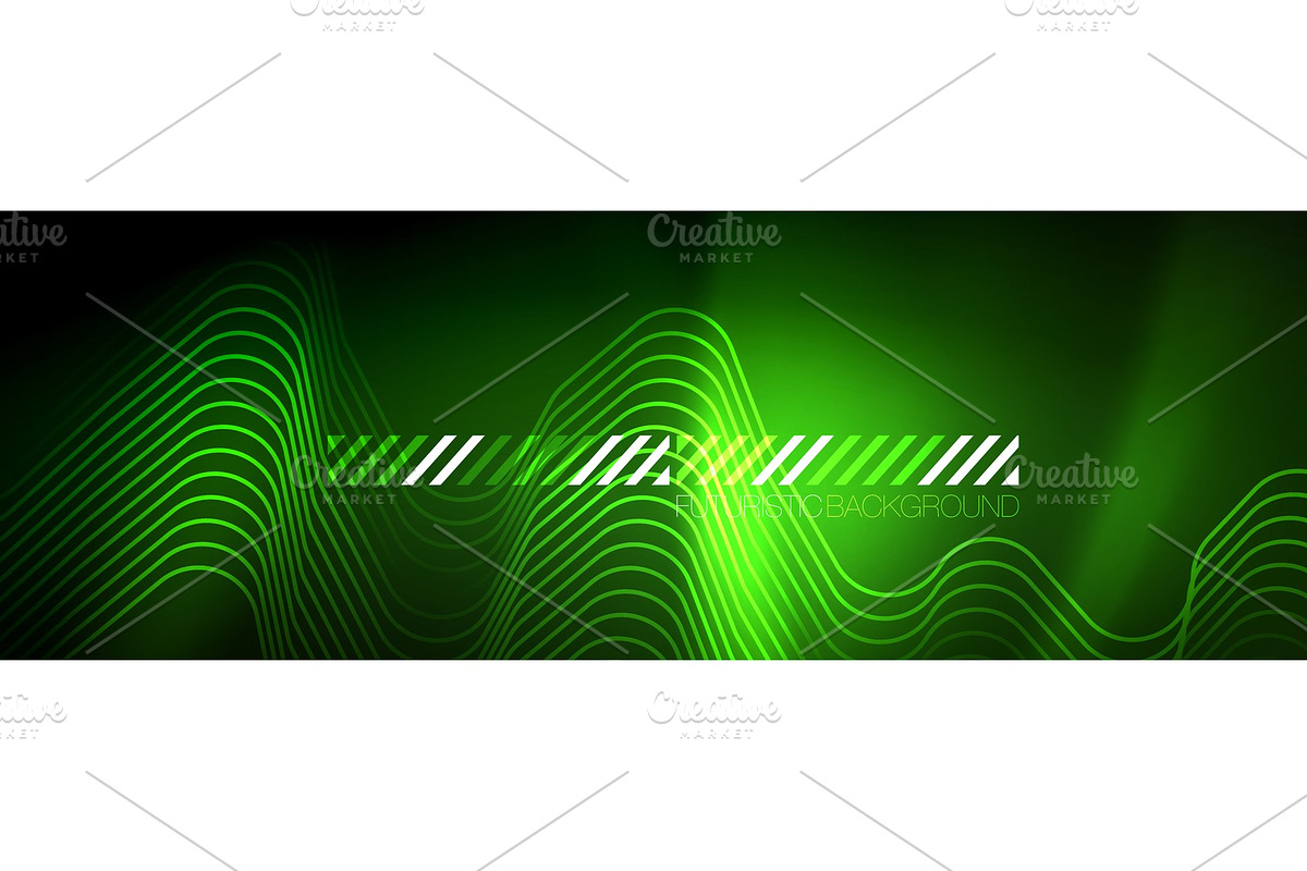 Shiny neon lights background, techno in Illustrations - product preview 8