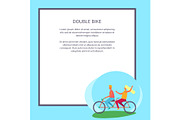 Double Bike Poster Depicting Excited