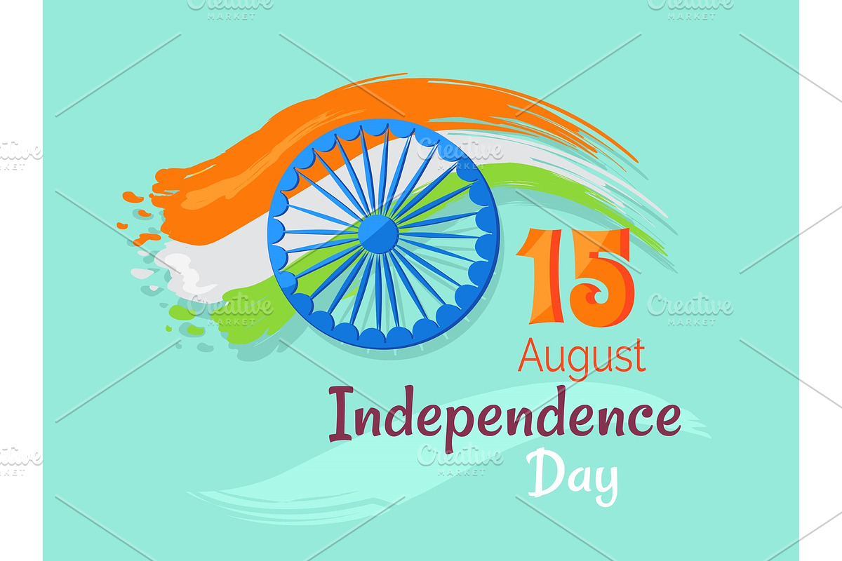 15 August Indian Independence Day in Objects - product preview 8