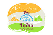 Indian Independence Day Poster with