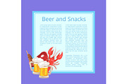 Beer and Snacks Poster with Tasty