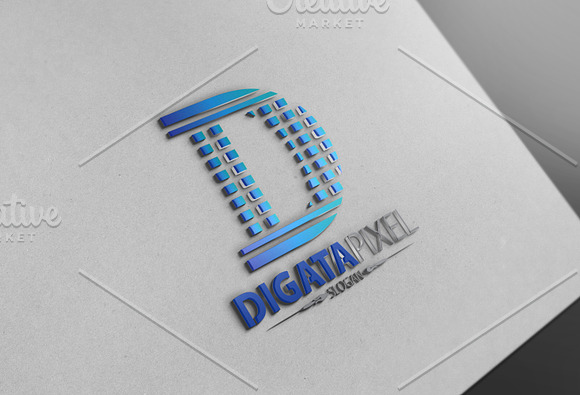 D Letter Logo in Logo Templates - product preview 2