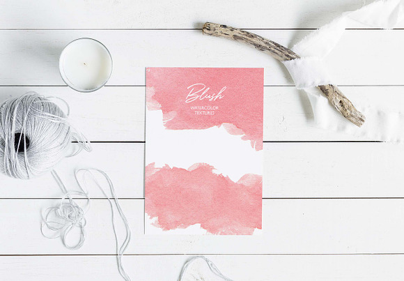 Blush Watercolor Textures in Textures - product preview 1