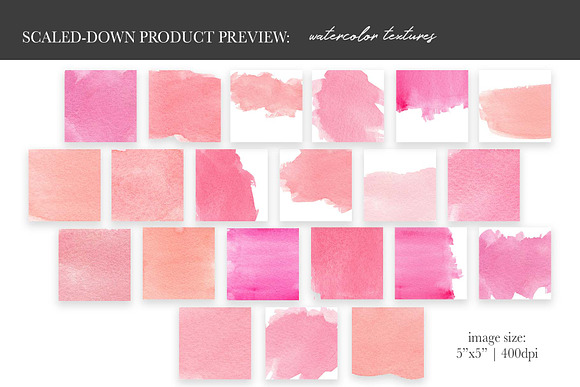 Blush Watercolor Textures in Textures - product preview 4