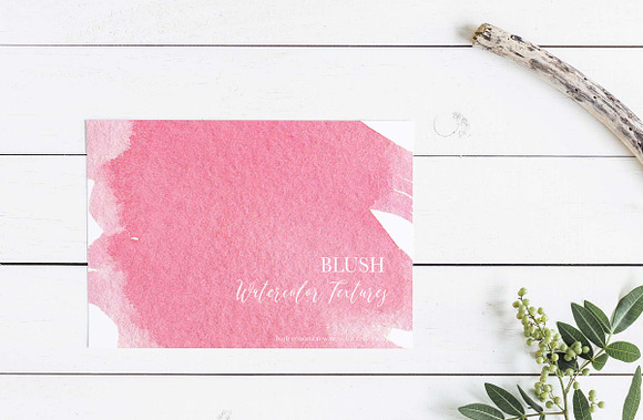 Blush Watercolor Textures in Textures - product preview 6