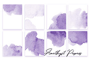 Amethyst Watercolor Textures