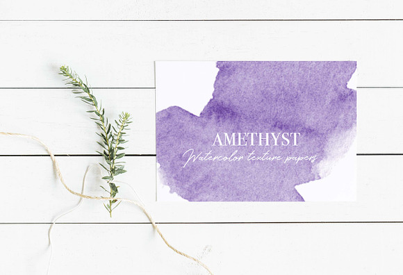 Amethyst Watercolor Textures in Textures - product preview 2