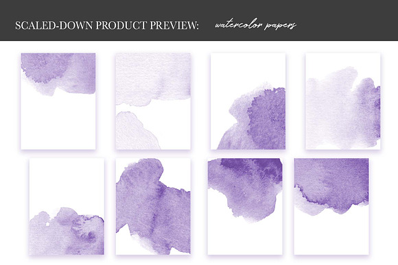 Amethyst Watercolor Textures in Textures - product preview 5