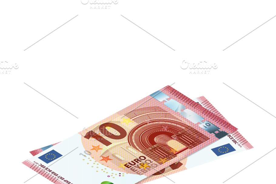 Couple of 10 euro banknotes