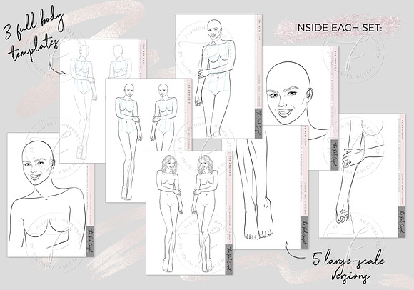 Fashion croqui- The Arm Grip in Illustrations - product preview 2
