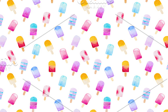 10 Watercolor Popsicles in Illustrations - product preview 2