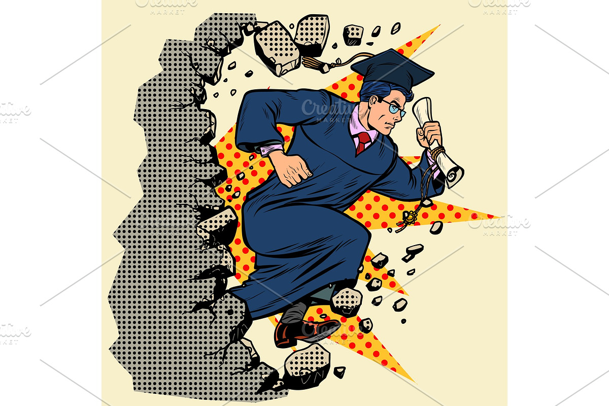 graduate University College breaks a in Illustrations - product preview 8