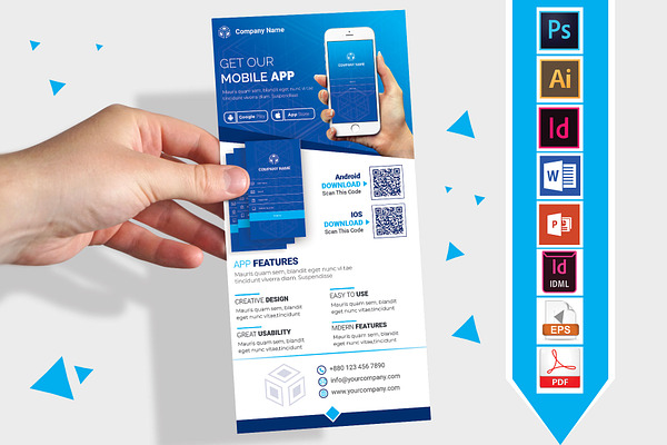 Mobile App Promotion DL Flyer Vol-03