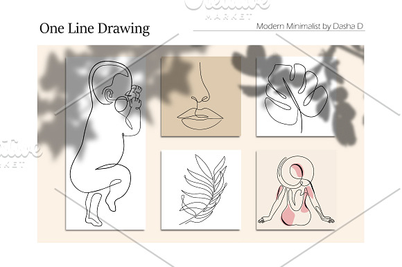 One Line Drawing. Minimalist Art in Illustrations - product preview 3