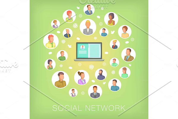 Social network concept notebook