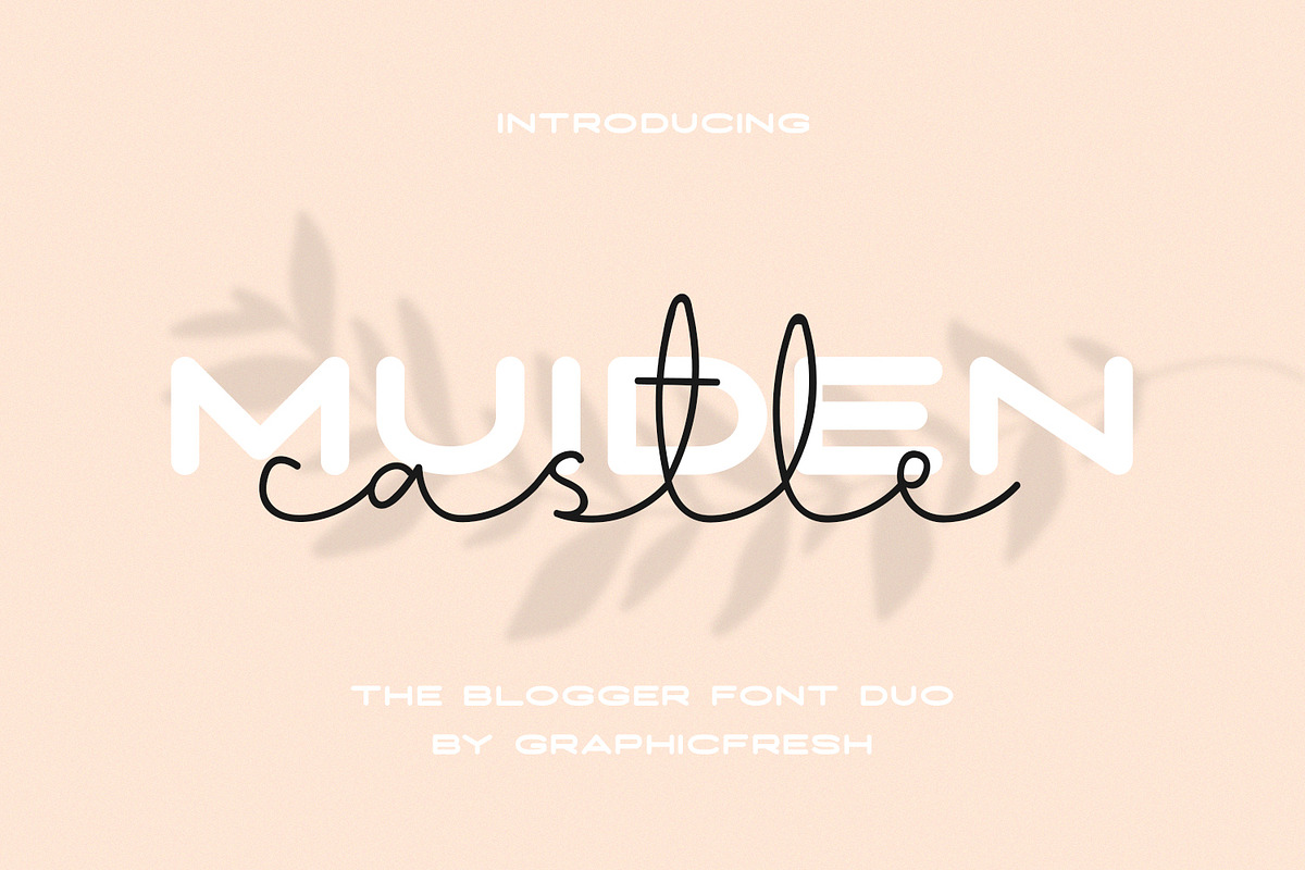 Muiden Castle - The Blogger Font Duo in Sans-Serif Fonts - product preview 8