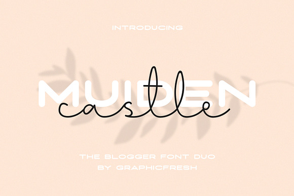 Muiden Castle - The Blogger Font Duo in Sans-Serif Fonts - product preview 6