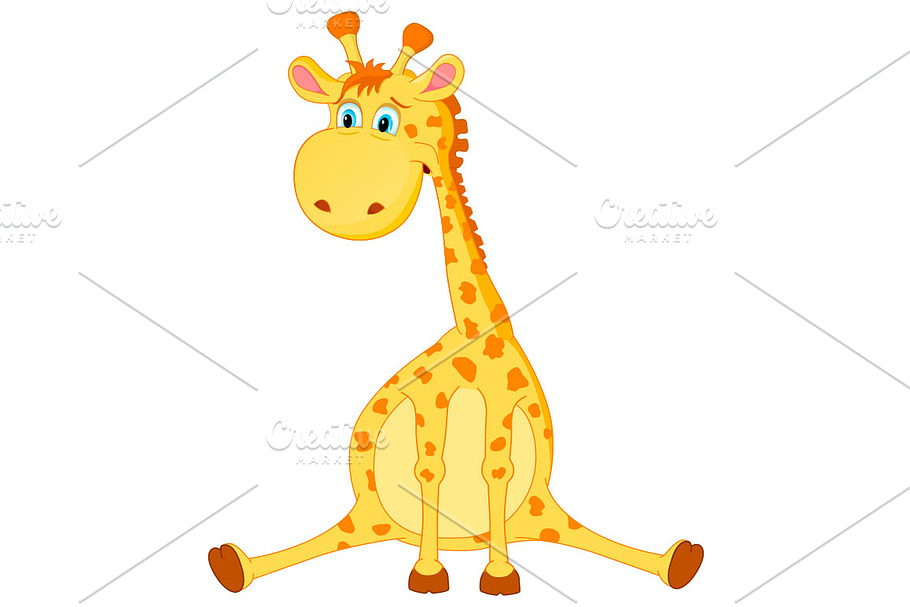 Funny giraffe in Illustrations - product preview 8