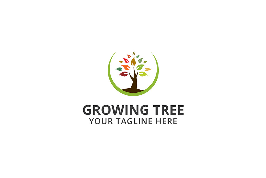 Growing Tree Logo Template