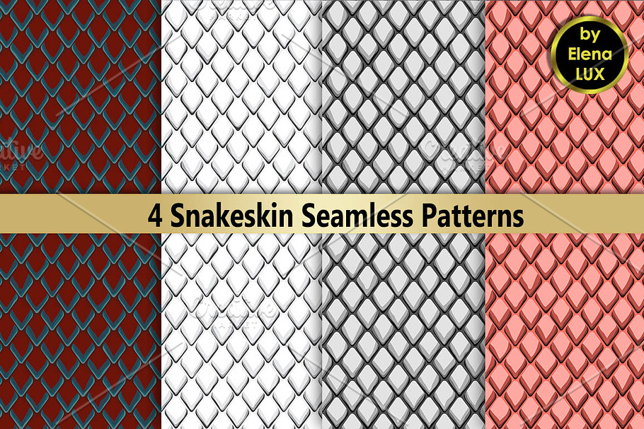 Snakeskin Seamless Set in Patterns - product preview 8