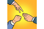 rock paper scissors game is a hand