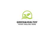 Green & Healthy Logo Template