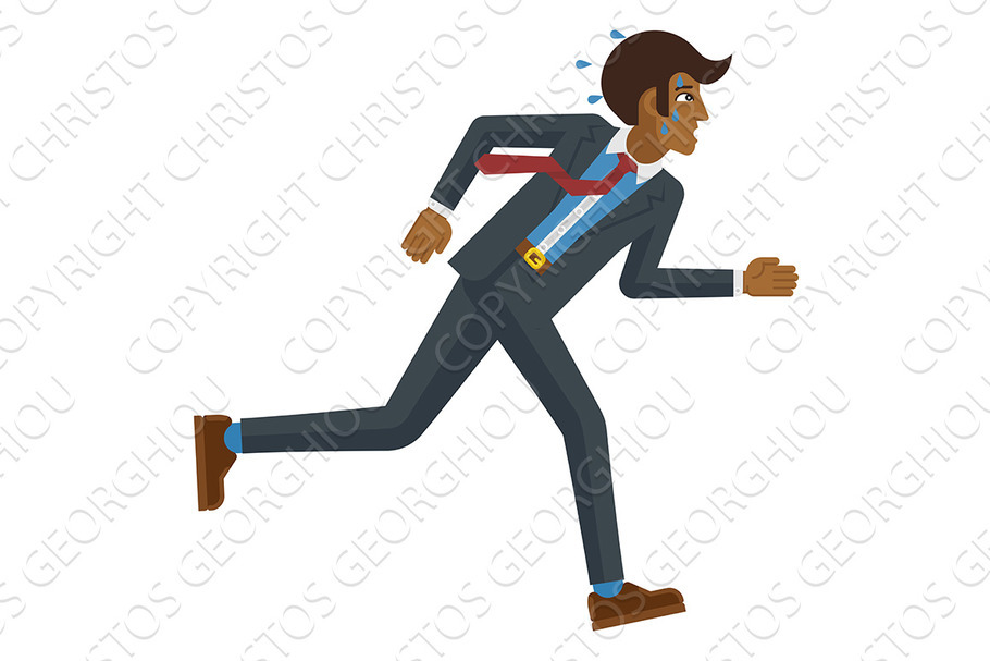Business Man Stress Pressure Tired in Illustrations - product preview 8