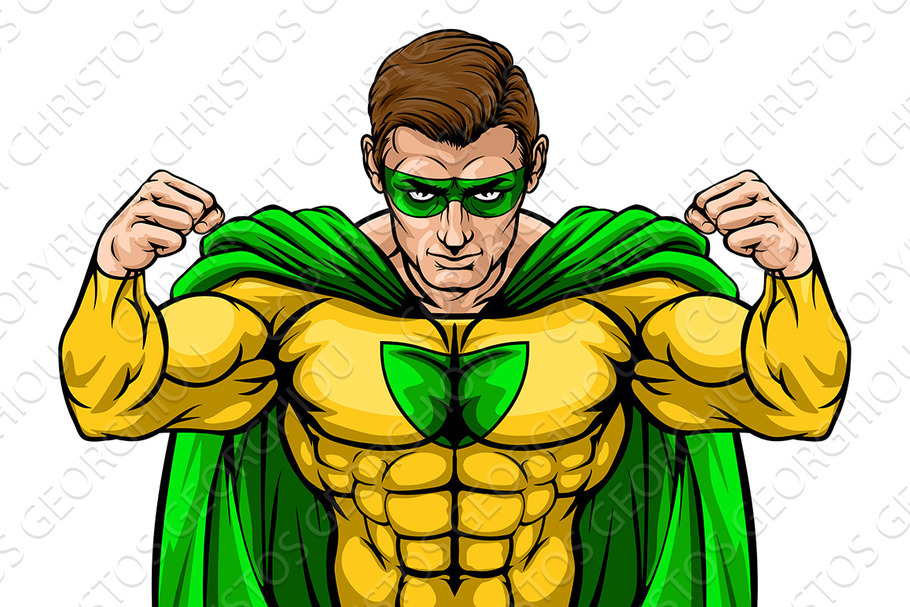 Superhero Cartoon Character