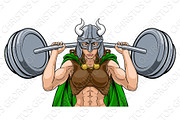 Viking Warrior Woman Weightlifter