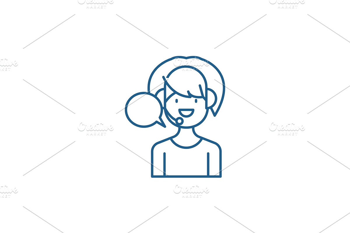 24 hour support line icon concept in Illustrations - product preview 8