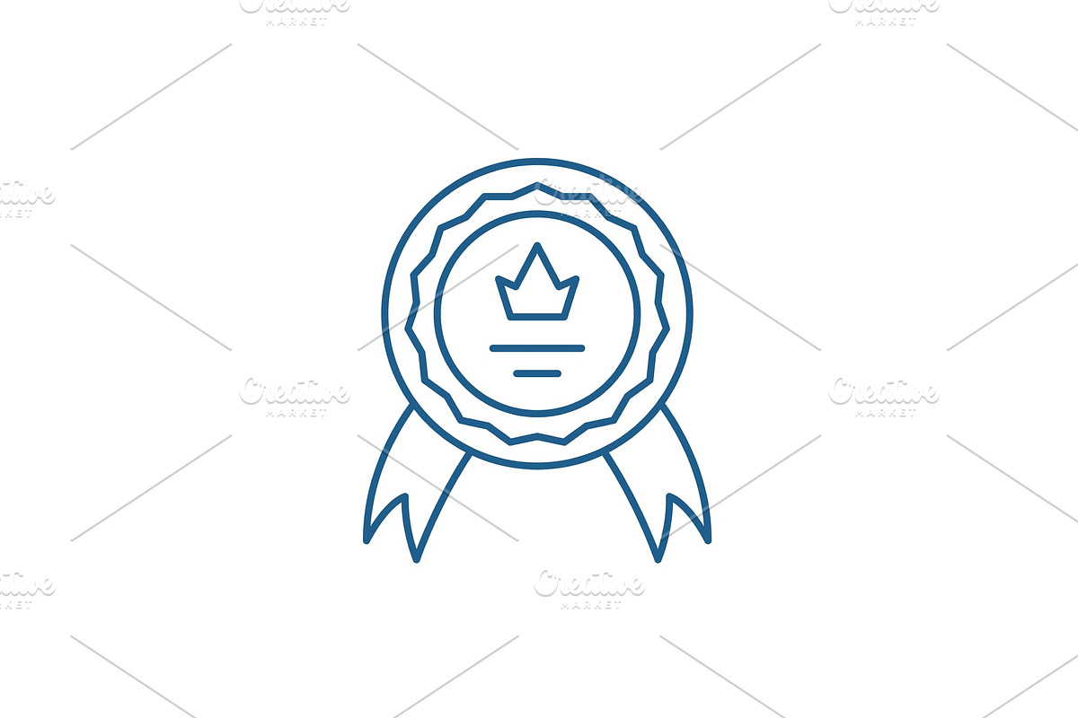 Achievement line icon concept in Illustrations - product preview 8