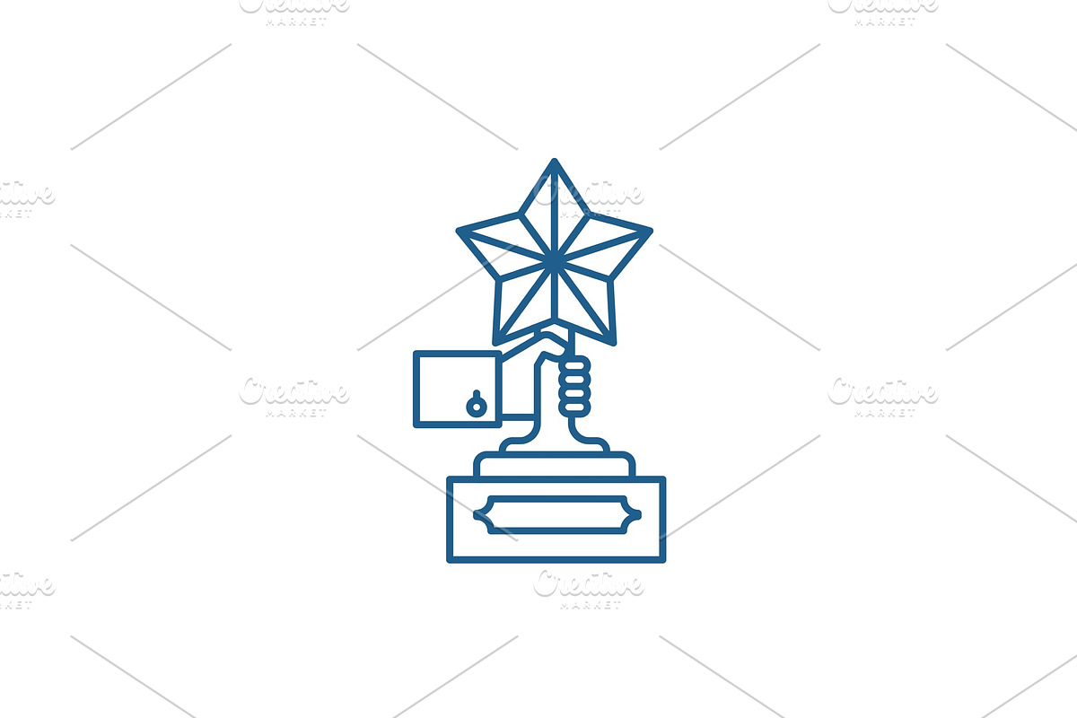 Achievement award line icon concept in Illustrations - product preview 8
